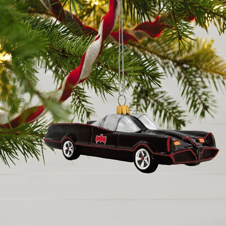 Hallmark Batman™ The Classic TV Series Batmobile™ Glass Ornament - Image 2