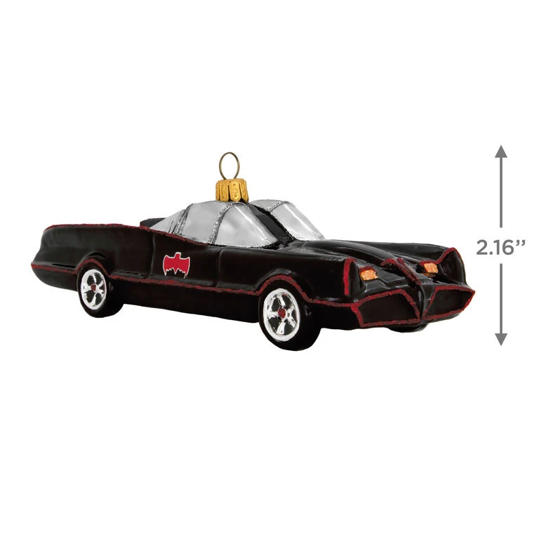 Hallmark Batman™ The Classic TV Series Batmobile™ Glass Ornament - Image 3