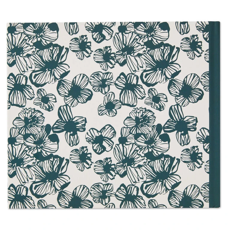 Hallmark In Loving Memory Floral Funeral Guest Book - Image 5