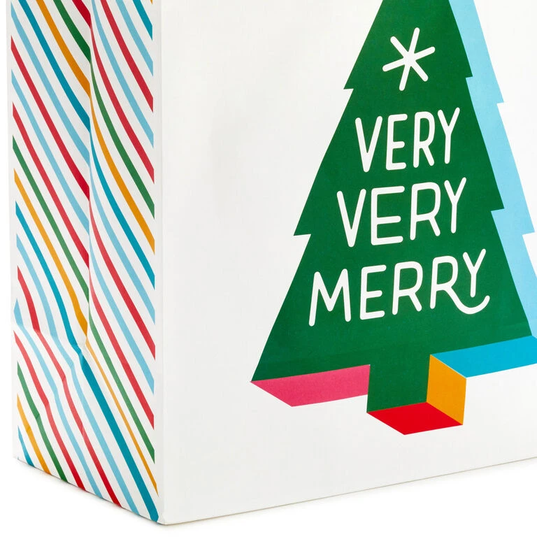 Hallmark Bright Wishes 8-Pack Christmas Gift Bags, Assorted Sizes And Designs - Image 4