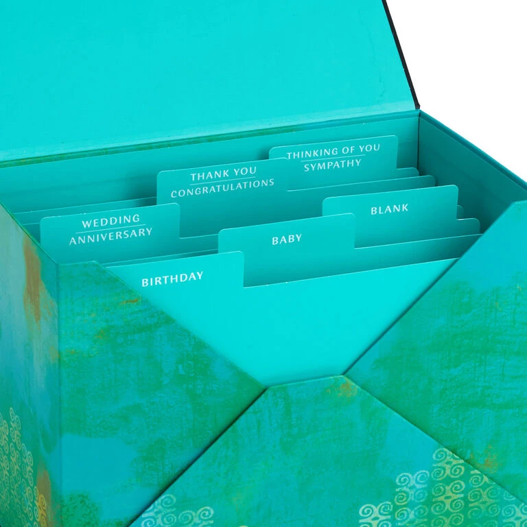 Hallmark Assorted Mahogany All-Occasion Greeting Cards In Green Watercolor Organizer, Box Of 24 - Image 5