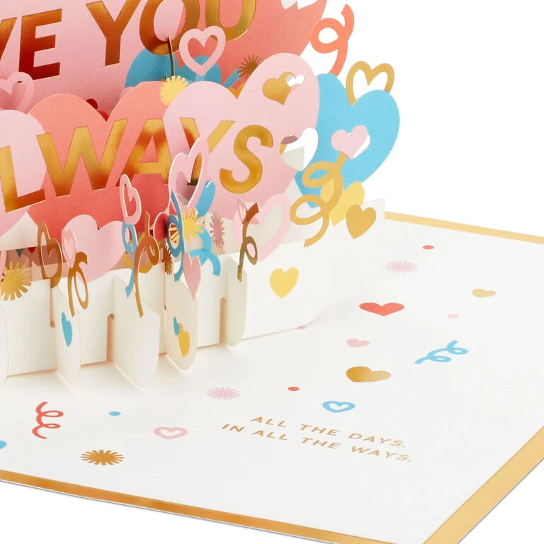 Hallmark Love You Always 3D Pop-Up Love Card - Image 4