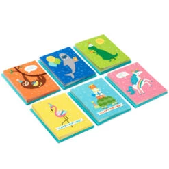 Hallmark Cute Animals Assorted Blank Kids Birthday Cards, Pack Of 48