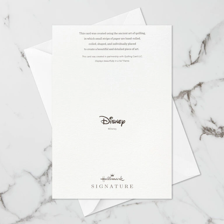 Hallmark Disney The Little Mermaid Ariel Happy Wish Quilled Paper Handmade Card - Image 7