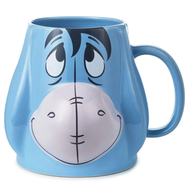 Hallmark Disney Winnie The Pooh Eeyore Sculpted Mug, 19 Oz.