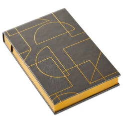 Hallmark Gold Geometric Faux Leather Small List Pad