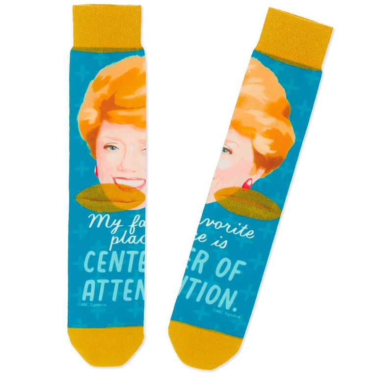 Hallmark Blanche The Golden Girls Center Of Attention Novelty Crew Socks - Image 2