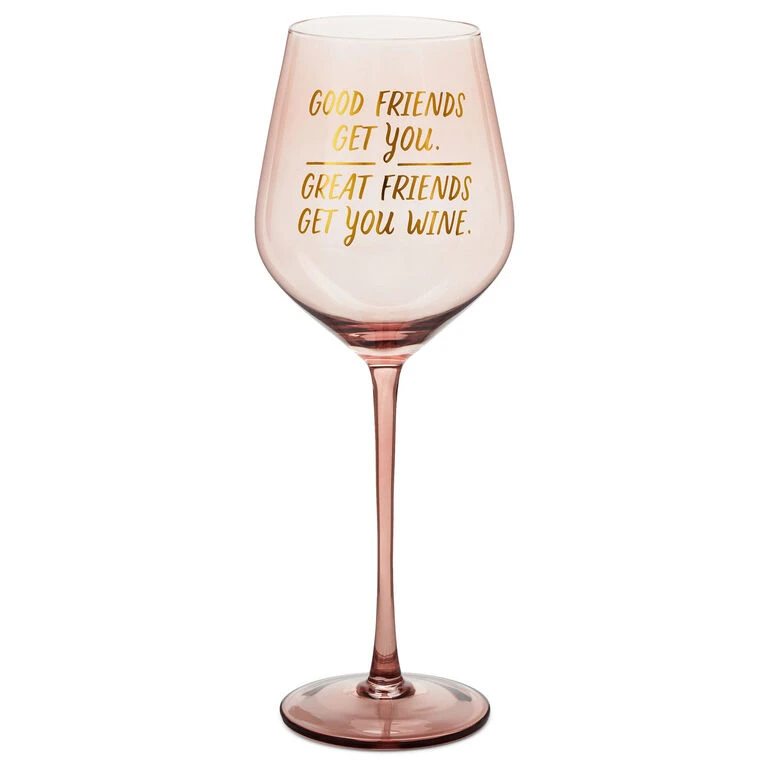 Hallmark Good Friends, Great Friends Wine Glass, 19.27 Oz.