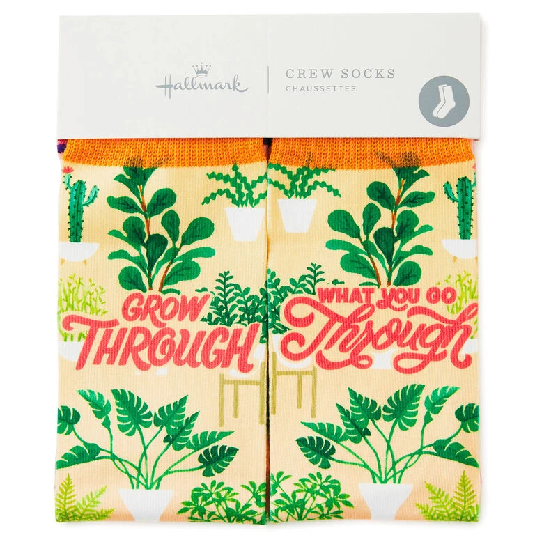 Hallmark Grow Through Plants Fun Crew Socks - Image 2
