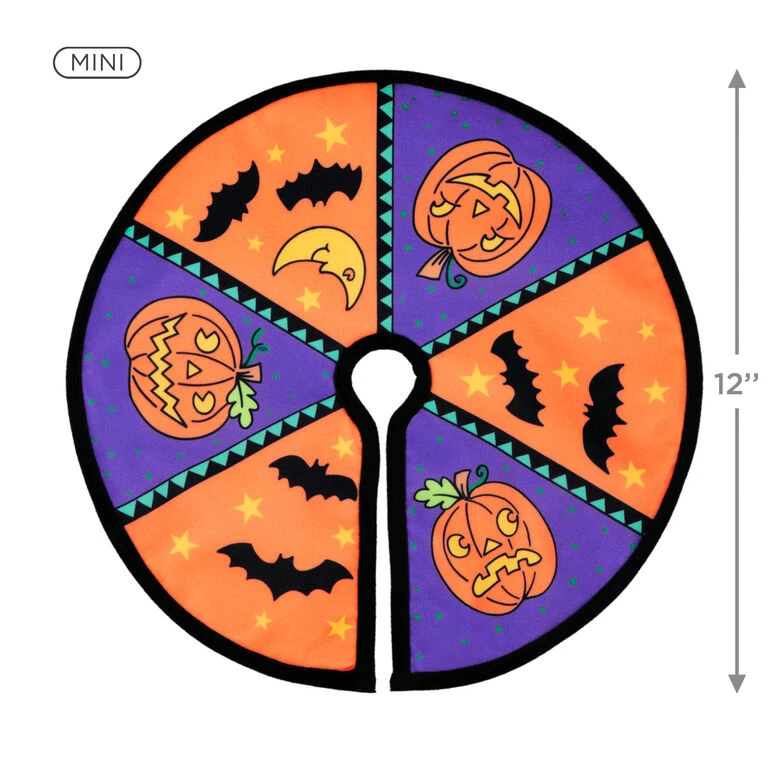 Hallmark Mini Halloween Tree Topper And Tree Skirt, Set Of 2 - Image 3