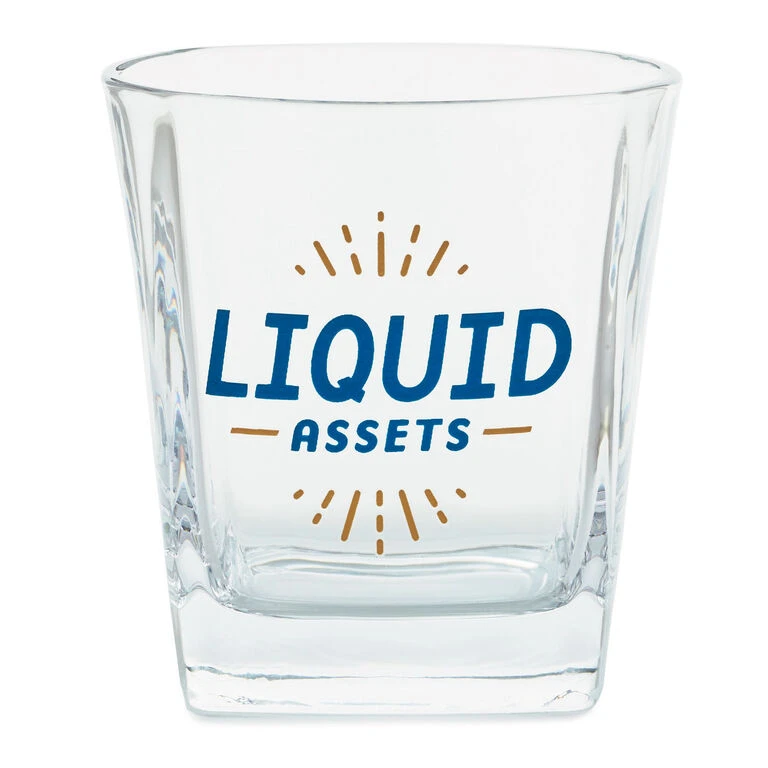 Hallmark Liquid Assets Lowball Glass, 15 Oz.