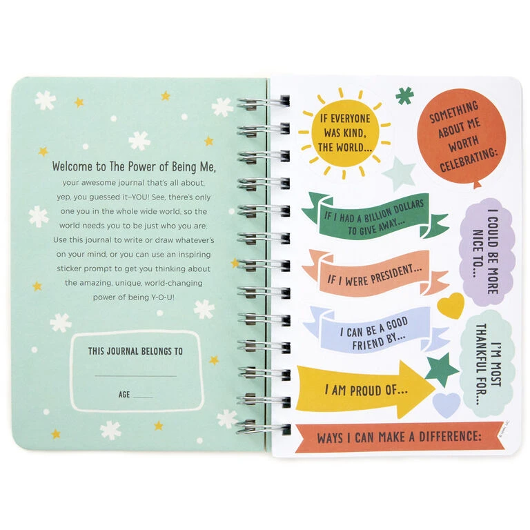 Hallmark Little World Changers™ The Power Of Being Me Prompted Journal With Stickers - Image 2