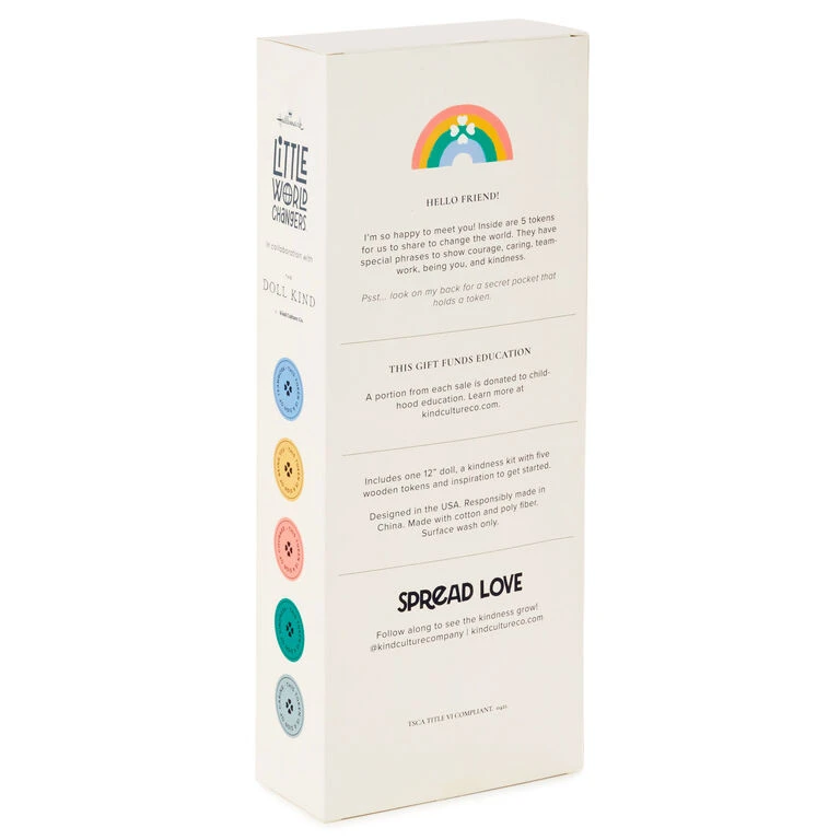 Hallmark Little World Changers™ And Kind Culture Co. The Doll Kind Light Skin Girl, 12" - Image 7