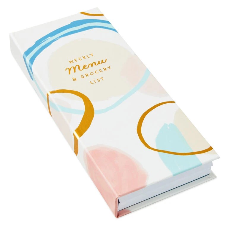 Hallmark Weekly Menu And Grocery List Memo Pad Set In Folio