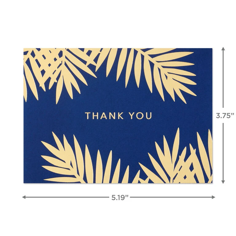 Hallmark Bulk Navy And Gold Assorted Blank Thank-You Notes, Box Of 120 - Image 4