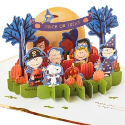 Hallmark Peanuts® Trick Or Treat 3D Pop-Up Halloween Card