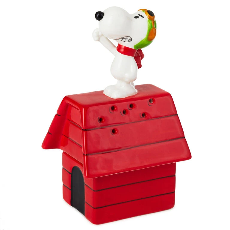 Hallmark Peanuts® Flying Ace Snoopy Stacked Salt And Pepper Shakers, Set Of 2