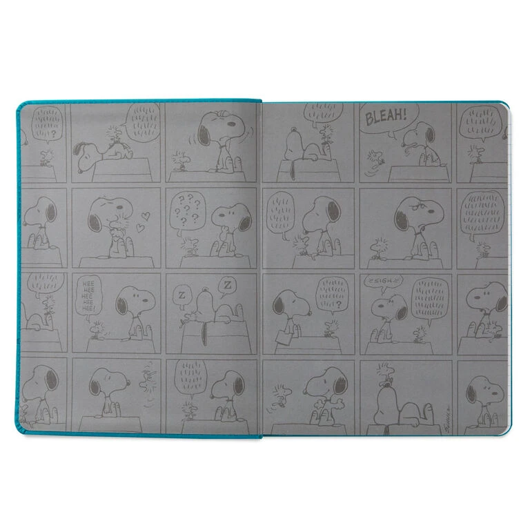 Hallmark Peanuts® Snoopy And Woodstock Faux Leather Notebook - Image 3