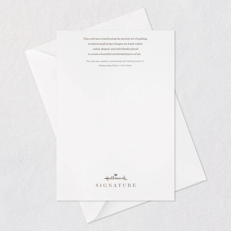 Hallmark Peace On Earth Angel Quilled Paper Handmade Christmas Card - Image 7