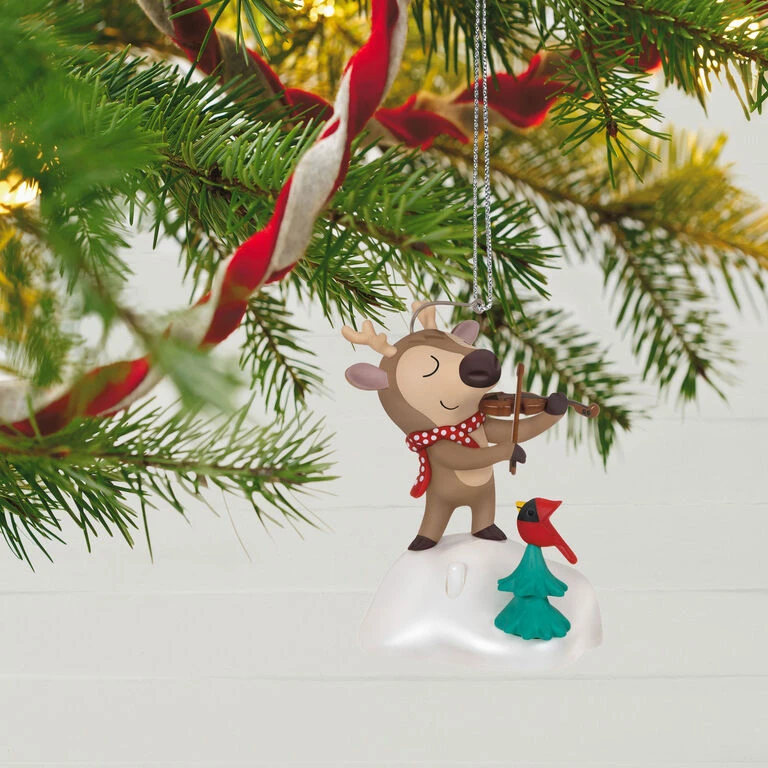 Hallmark Festive Fiddler Musical Ornament - Image 2
