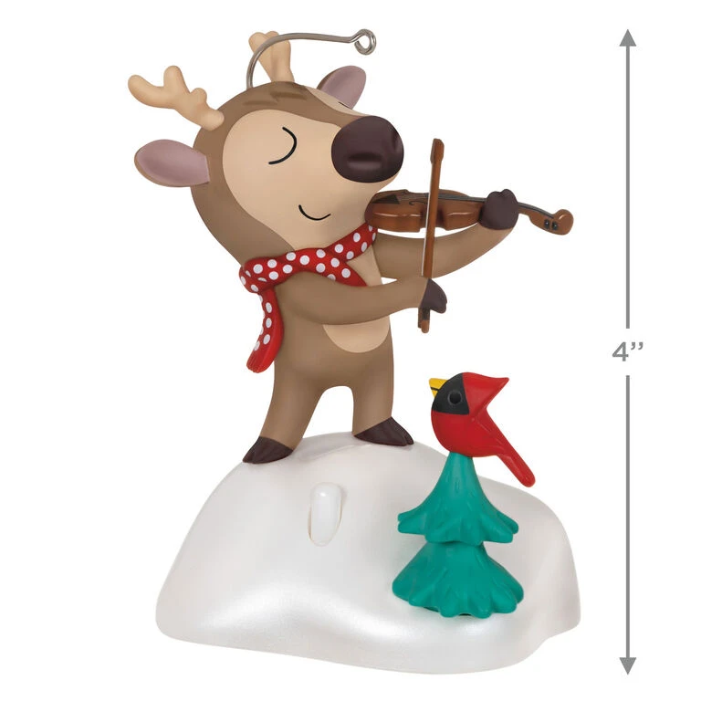 Hallmark Festive Fiddler Musical Ornament - Image 3
