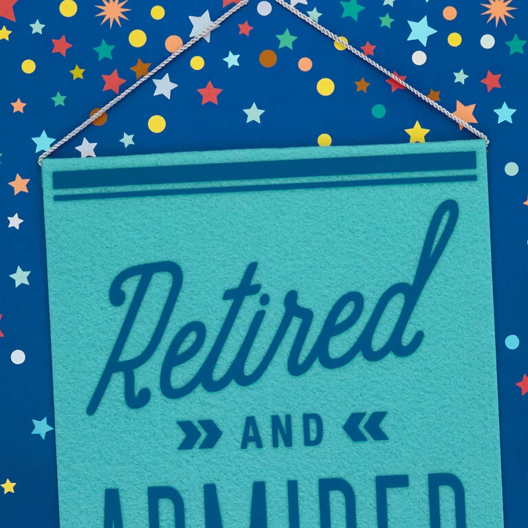 Hallmark 16" Retired And Admired Jumbo Retirement Card With Banner - Image 4