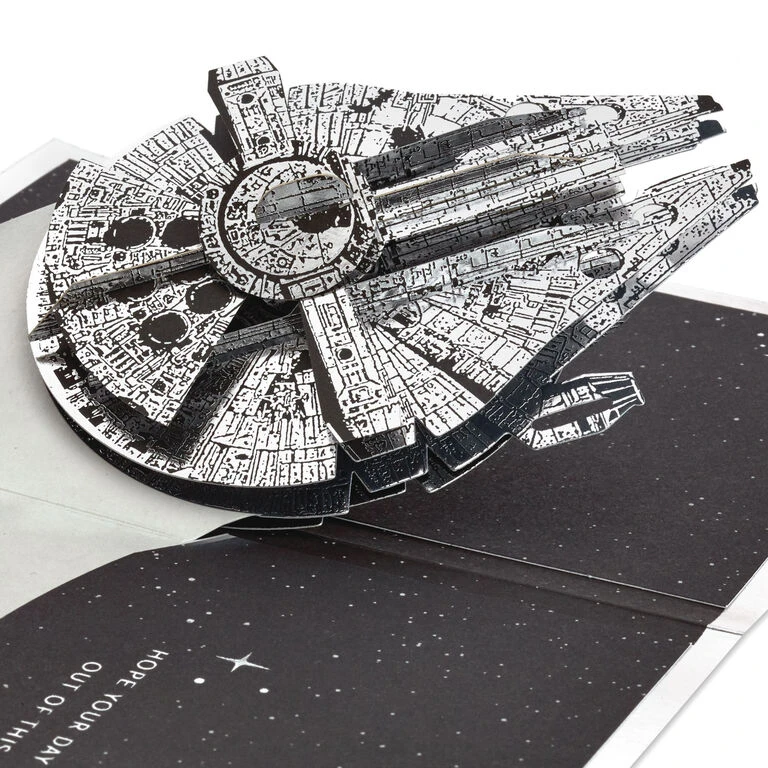 Hallmark Star Wars™ Millennium Falcon™ 3D Pop-Up Card