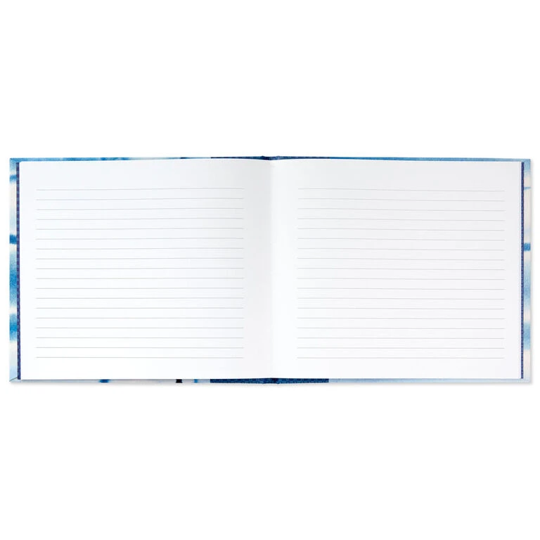 Hallmark Blue Shibori Print Guest Book - Image 3
