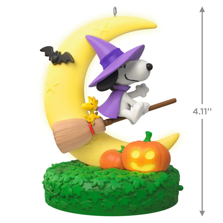 Hallmark The Peanuts® Gang Snoopy's Moonlit Mischief Musical Ornament With Light - Image 3