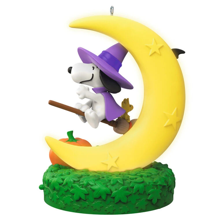 Hallmark The Peanuts® Gang Snoopy's Moonlit Mischief Musical Ornament With Light - Image 6