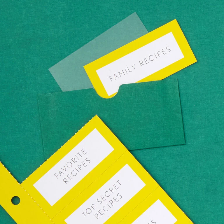 Hallmark Bright Citrus Customizable Recipe Organizer Book - Image 4